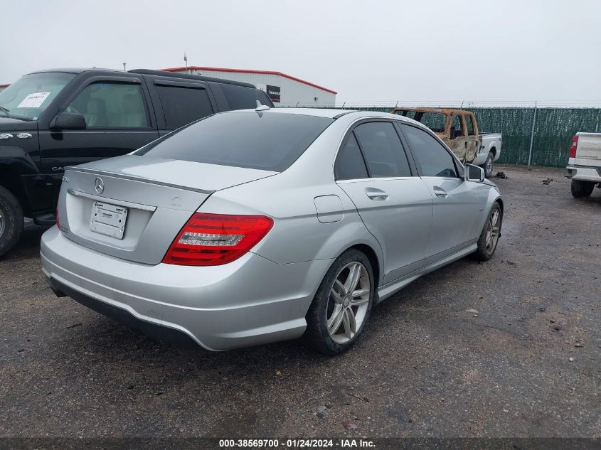 2012 Mercedes-Benz C 250 Luxury/Sport VIN: WDDGF4HB9CA616049 Lot: 39103087