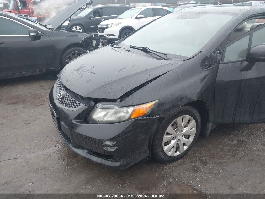 2012 Honda Civic Lx VIN: 2HGFG3A5XCH542693 Lot: 38570004