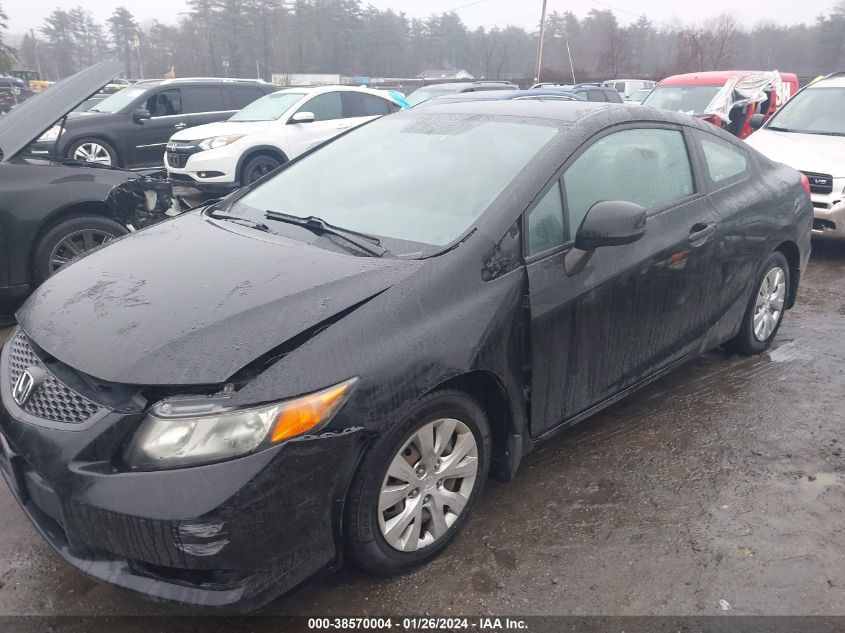 2012 Honda Civic Lx VIN: 2HGFG3A5XCH542693 Lot: 38570004