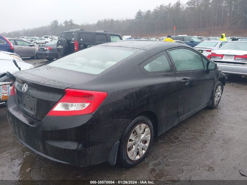 2012 Honda Civic Lx VIN: 2HGFG3A5XCH542693 Lot: 38570004