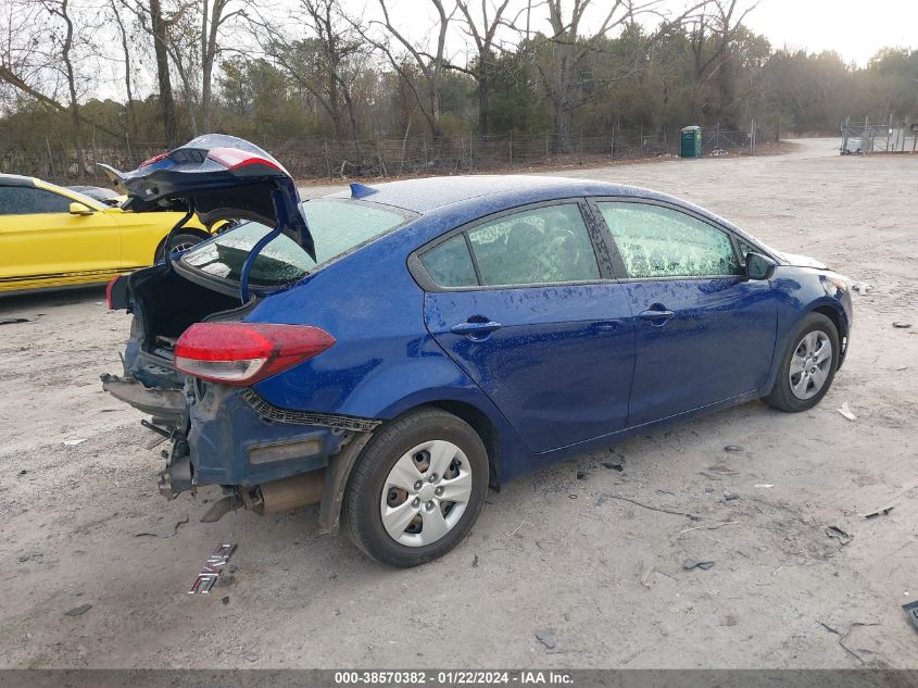 2018 Kia Forte Lx VIN: 3KPFK4A73JE258593 Lot: 38570382