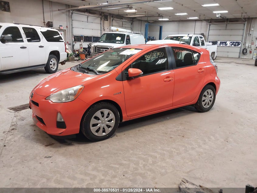 2014 Toyota Prius C Two VIN: JTDKDTB39E1081300 Lot: 38570531
