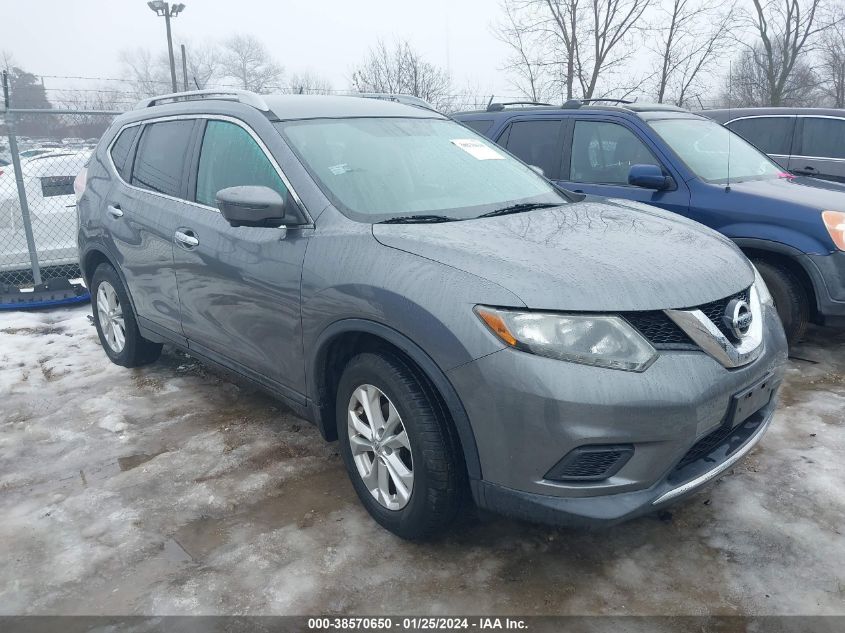 2016 Nissan Rogue S/Sl/Sv VIN: 5N1AT2MT8GC833139 Lot: 38570650