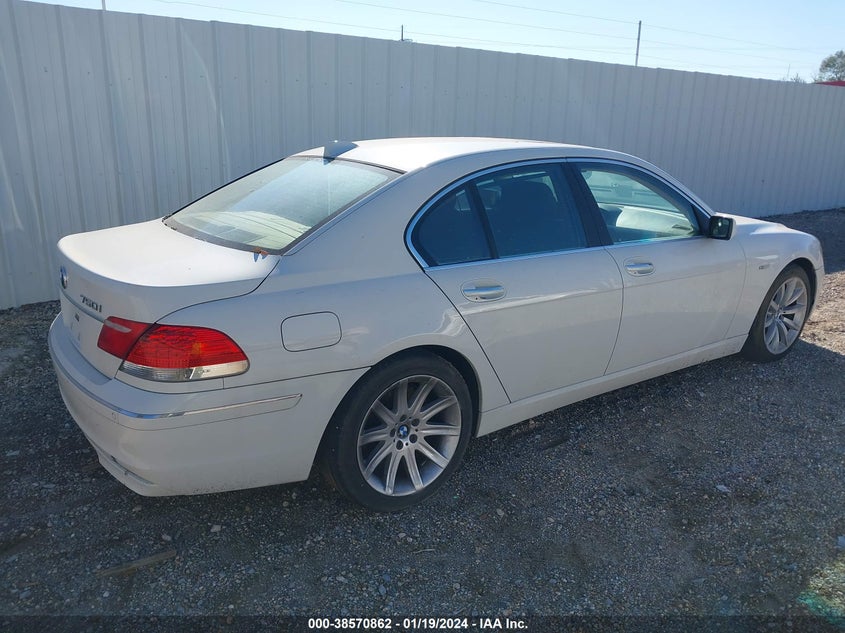 2008 BMW 750I VIN: WBAHL83518DT12281 Lot: 38570862