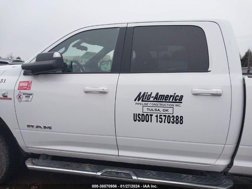 2022 Ram 2500 Big Horn 4X4 8' Box VIN: 3C6UR5JL1NG248331 Lot: 38570956