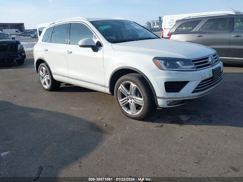 2015 Volkswagen Touareg V6 Executive VIN: WVGEF9BP3FD006309 Lot: 38571091