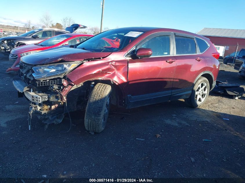 2018 Honda Cr-V Ex VIN: 2HKRW2H59JH660334 Lot: 38571416