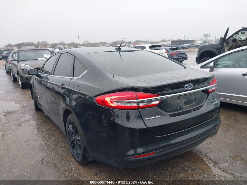 3FA6P0LUXJR172662 2018 Ford Fusion Hybrid Se