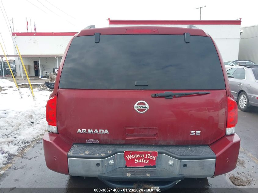 2005 Nissan Armada Se VIN: 5N1AA08B35N735021 Lot: 38571468