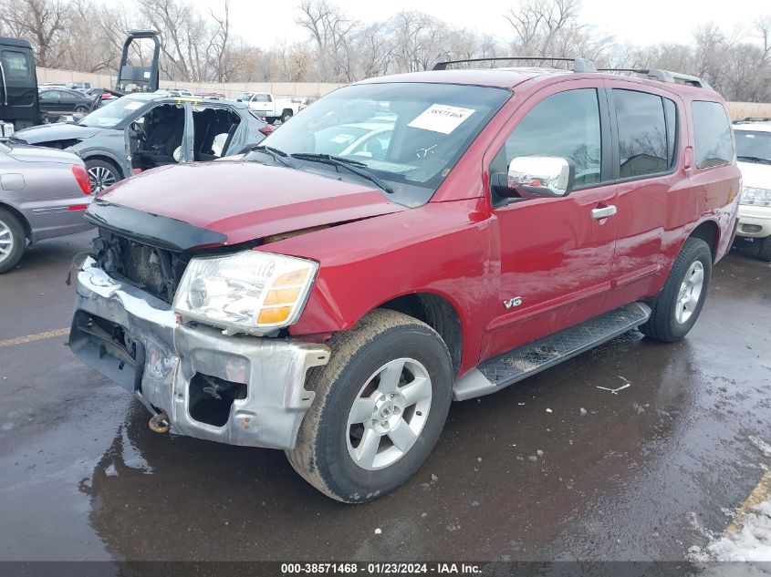 2005 Nissan Armada Se VIN: 5N1AA08B35N735021 Lot: 38571468