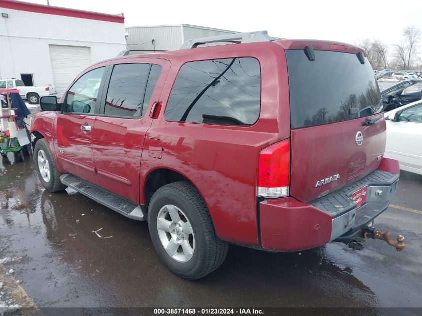 2005 Nissan Armada Se VIN: 5N1AA08B35N735021 Lot: 38571468