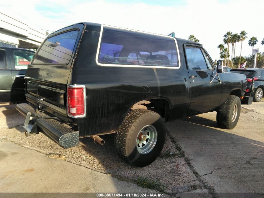 1982 Dodge Ramcharger Aw-100 VIN: 1B4GW12PXCS282683 Lot: 38571494