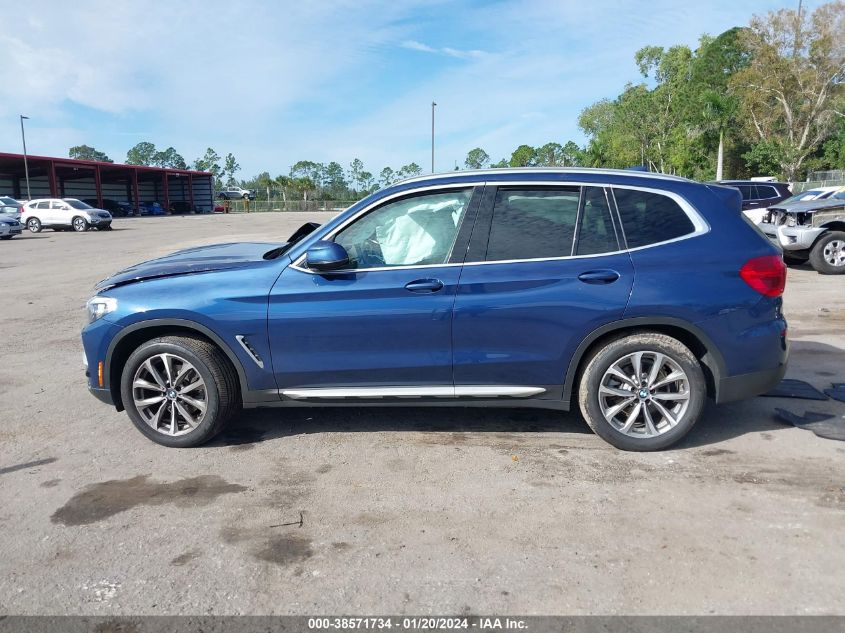 2019 BMW X3 xDrive30I VIN: 5UXTR9C51KLD92407 Lot: 38571734