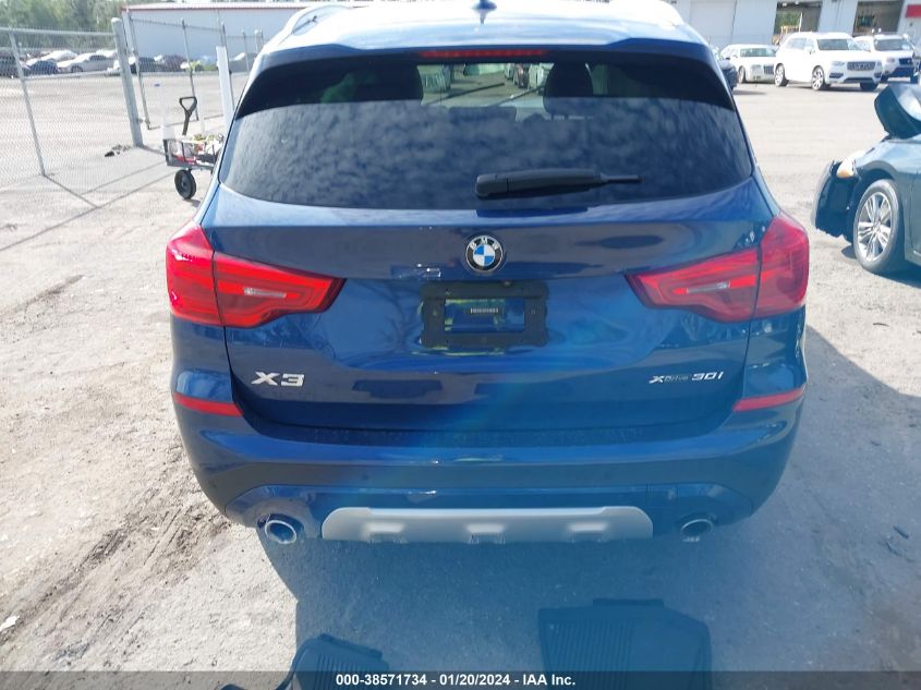 2019 BMW X3 xDrive30I VIN: 5UXTR9C51KLD92407 Lot: 38571734