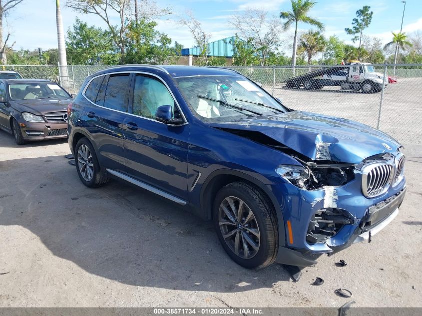 2019 BMW X3 xDrive30I VIN: 5UXTR9C51KLD92407 Lot: 38571734