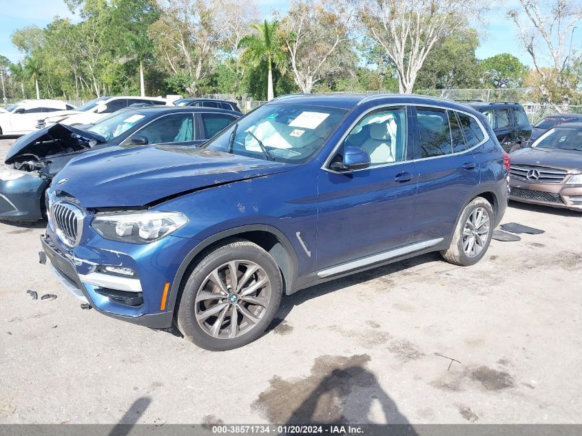 2019 BMW X3 xDrive30I VIN: 5UXTR9C51KLD92407 Lot: 38571734