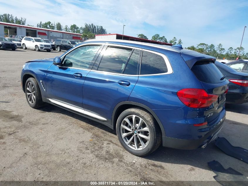 2019 BMW X3 xDrive30I VIN: 5UXTR9C51KLD92407 Lot: 38571734