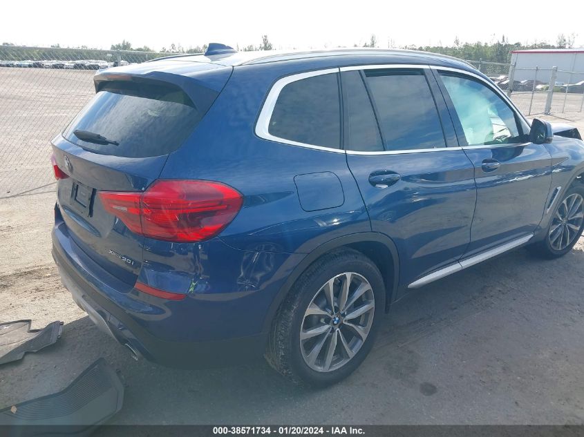 2019 BMW X3 xDrive30I VIN: 5UXTR9C51KLD92407 Lot: 38571734