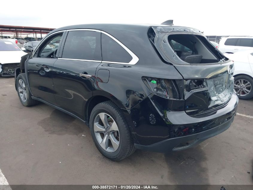 2016 Acura Mdx Acurawatch Plus Package VIN: 5FRYD3H25GB005431 Lot: 38572171