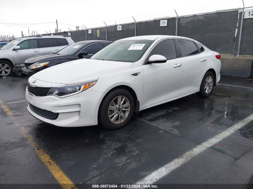 2016 Kia Optima Lx VIN: 5XXGT4L32GG055951 Lot: 38572454