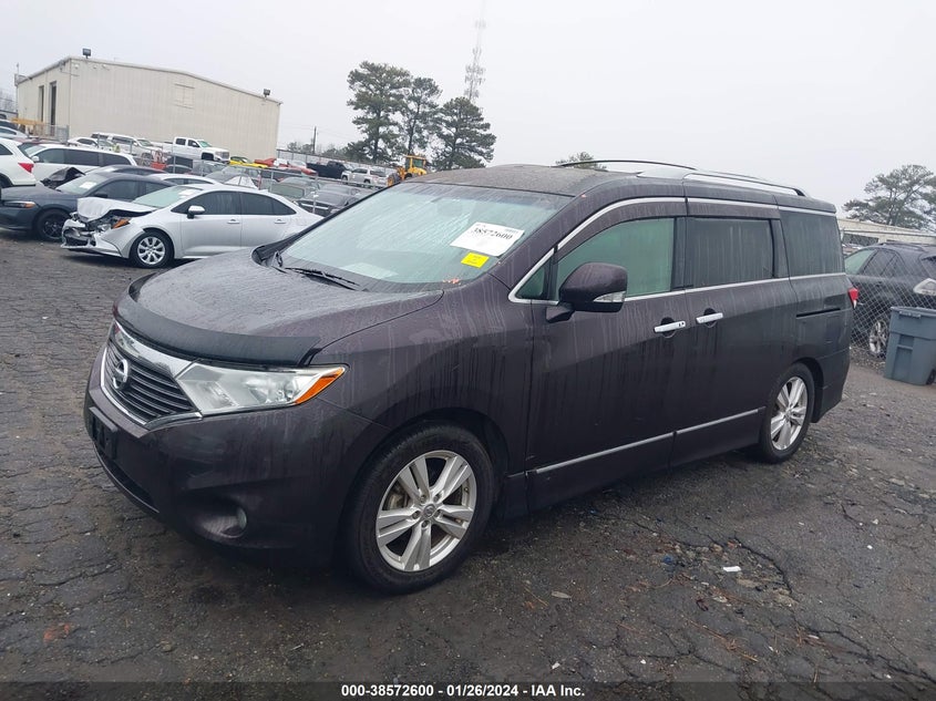 2011 Nissan Quest Sl VIN: JN8AE2KP7B9002522 Lot: 38572600