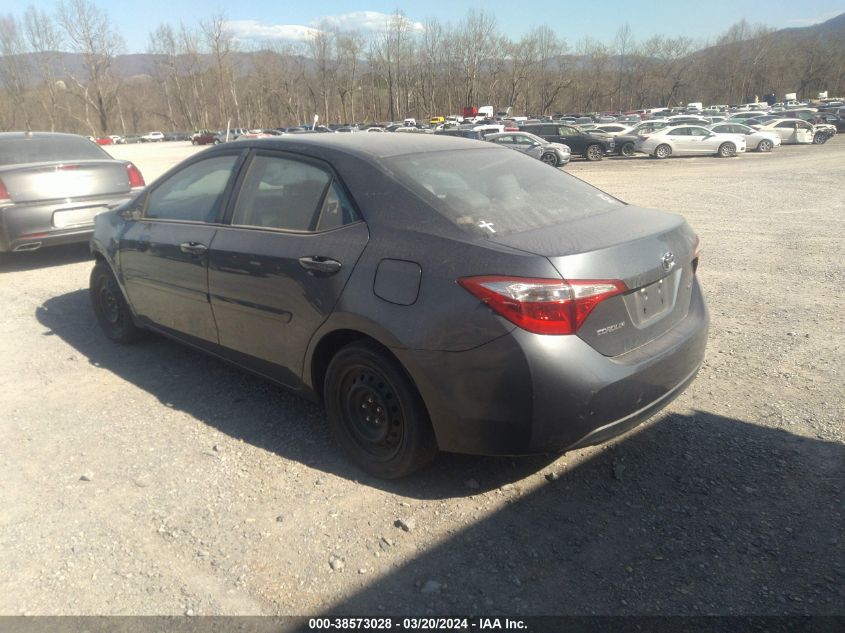 2016 Toyota Corolla Le VIN: 2T1BURHE5GC598569 Lot: 39502316