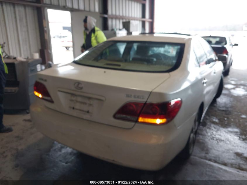 2005 Lexus Es 330 VIN: JTHBA30G655076836 Lot: 38573031