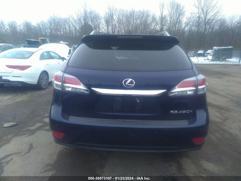 2013 Lexus Rx 450H VIN: JTJBC1BA8D2438722 Lot: 38573107