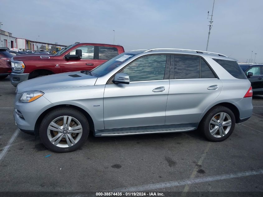 2012 Mercedes-Benz Ml 350 4Matic VIN: 4JGDA5HB7CA021584 Lot: 38574435