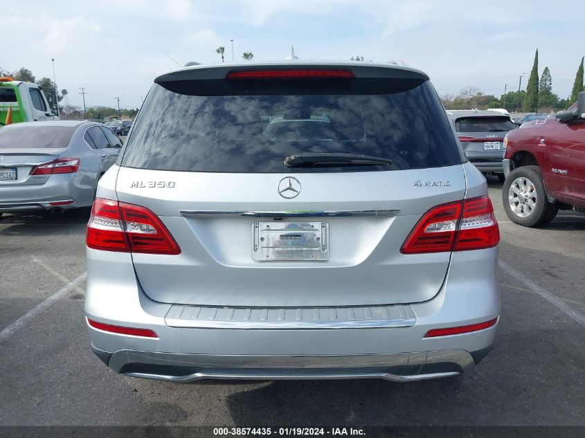 2012 Mercedes-Benz Ml 350 4Matic VIN: 4JGDA5HB7CA021584 Lot: 38574435