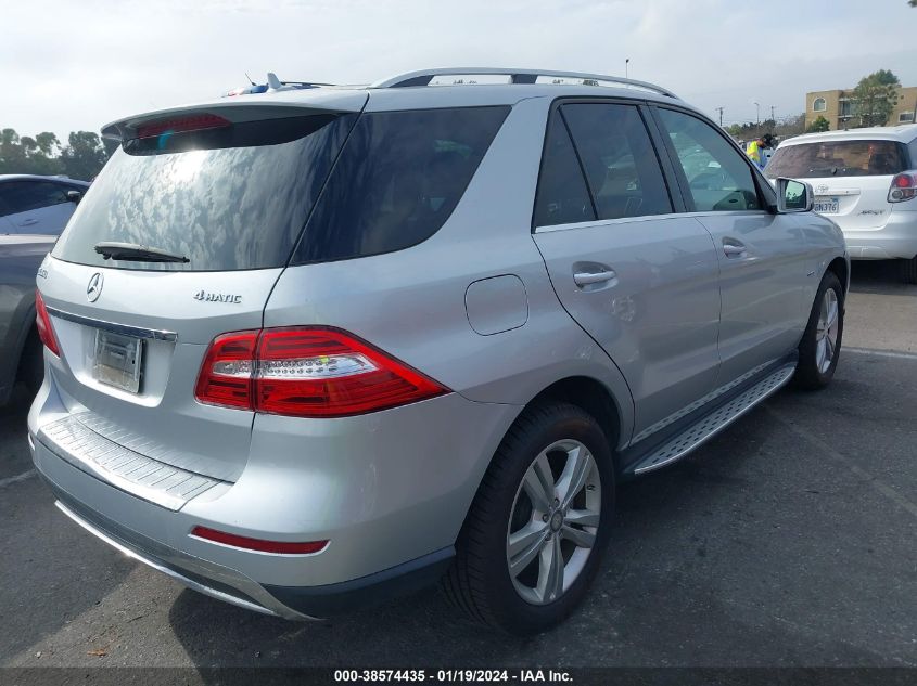 2012 Mercedes-Benz Ml 350 4Matic VIN: 4JGDA5HB7CA021584 Lot: 38574435