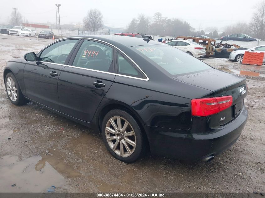 2013 Audi A6 2.0T Premium VIN: WAUGFAFC7DN017274 Lot: 38574484