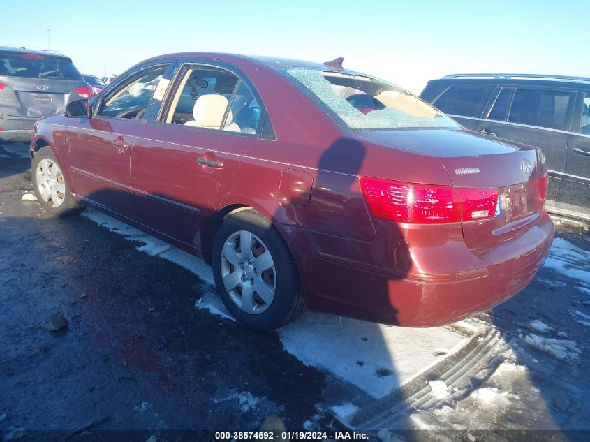 2009 Hyundai Sonata Gls VIN: 5NPET46C69H496184 Lot: 38980094