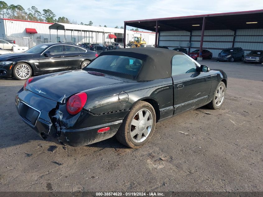 2002 Ford Thunderbird Deluxe/Premium/W/Hardtop Deluxe/W/Hardtop Premium VIN: 1FAHP60A02Y102080 Lot: 38988002