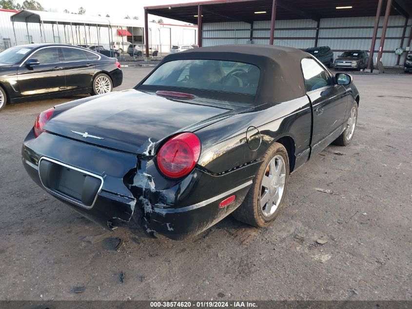 2002 Ford Thunderbird Deluxe/Premium/W/Hardtop Deluxe/W/Hardtop Premium VIN: 1FAHP60A02Y102080 Lot: 38988002