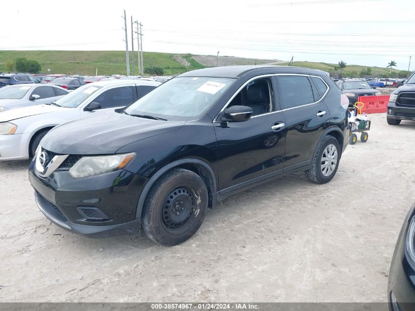 2015 Nissan Rogue S VIN: KNMAT2MT1FP516833 Lot: 38574967