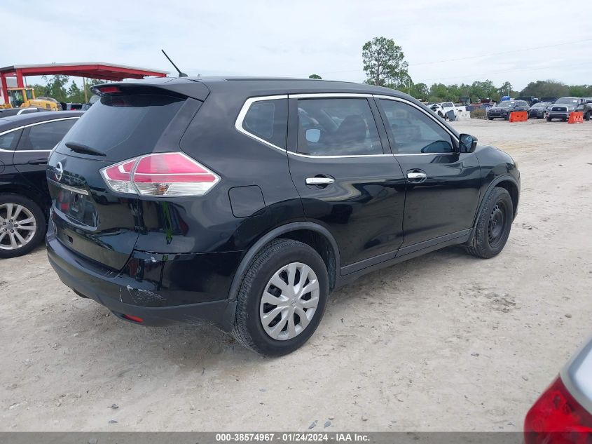 2015 Nissan Rogue S VIN: KNMAT2MT1FP516833 Lot: 38574967