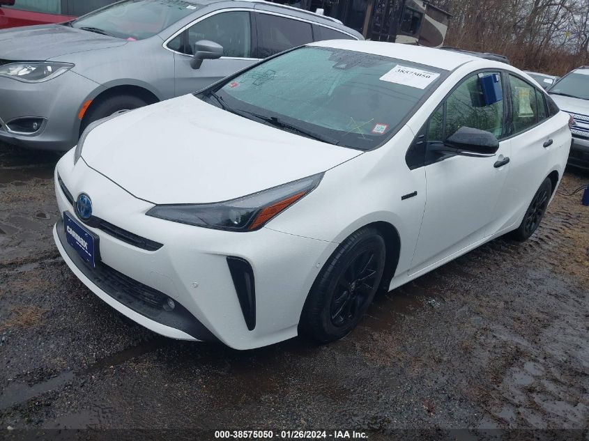 2022 Toyota Prius Nightshade Edition Awd-E VIN: JTDL9MFU3N3035383 Lot: 38575050