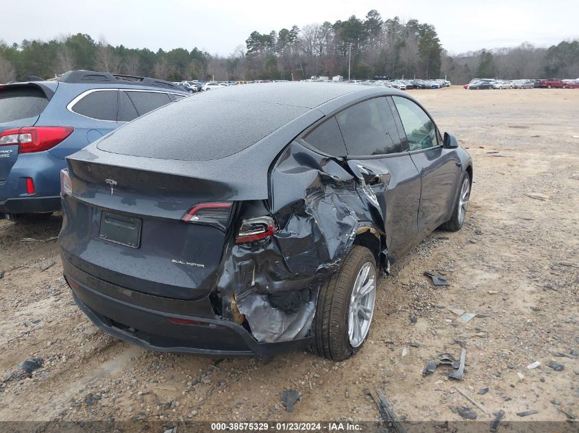 2023 Tesla Model Y Awd/Long Range Dual Motor All-Wheel Drive VIN: 7SAYGAEE1PF589292 Lot: 38575329