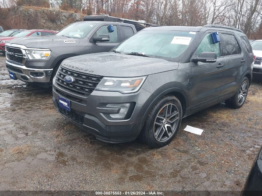 2017 Ford Explorer Sport VIN: 1FM5K8GT8HGA86445 Lot: 38575553