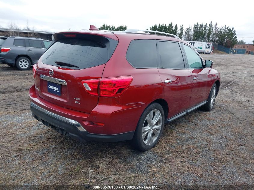 2019 Nissan Pathfinder Sl VIN: 5N1DR2MM0KC602622 Lot: 38576100