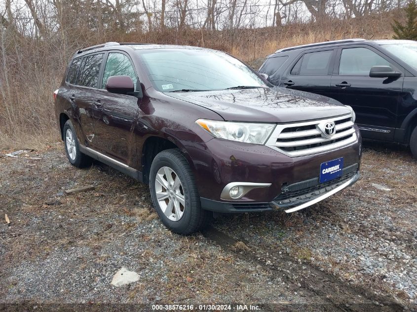 2013 Toyota Highlander Se V6 VIN: 5TDBK3EHXDS179685 Lot: 38576216