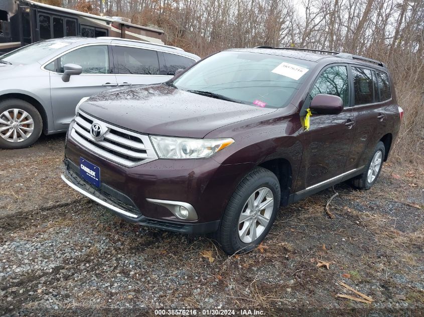 2013 Toyota Highlander Se V6 VIN: 5TDBK3EHXDS179685 Lot: 38576216