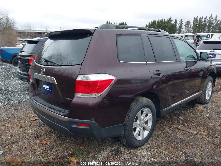 2013 Toyota Highlander Se V6 VIN: 5TDBK3EHXDS179685 Lot: 38576216