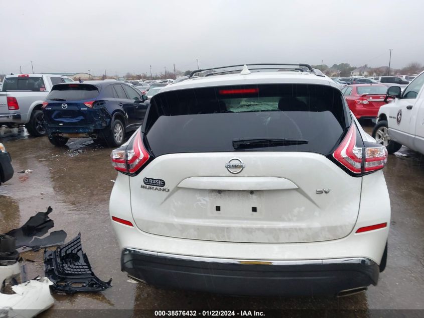 2017 Nissan Murano Sv VIN: 5N1AZ2MGXHN108276 Lot: 39177566