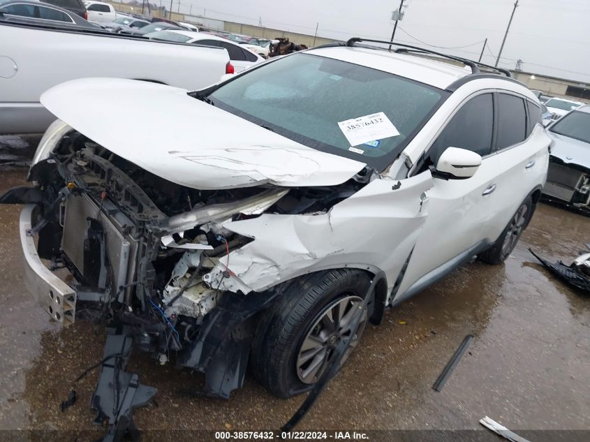 2017 Nissan Murano Sv VIN: 5N1AZ2MGXHN108276 Lot: 39177566