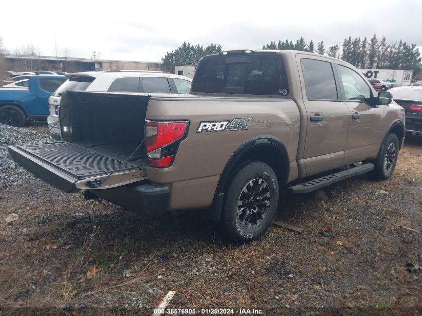 2020 Nissan Titan Pro-4X 4X4 VIN: 1N6AA1ED3LN500290 Lot: 38576905