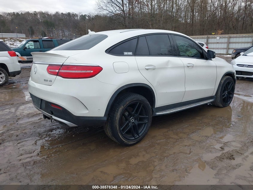 2017 MERCEDES-BENZ AMG GLE 43 COUPE 4MATIC 4JGED6EB4HA086387