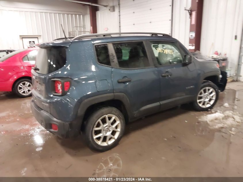 2020 Jeep Renegade Sport 4X4 VIN: ZACNJBAB0LPL08182 Lot: 38578421