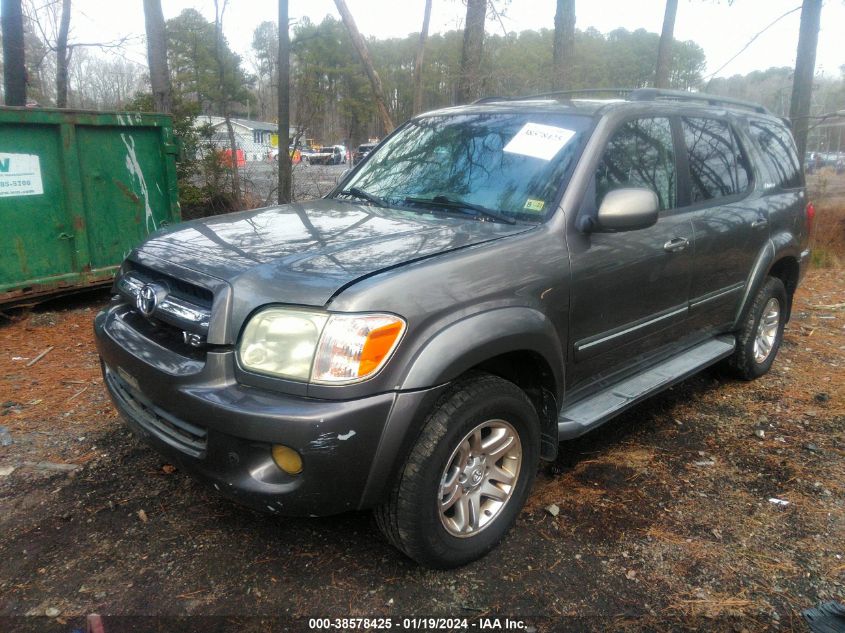 2005 Toyota Sequoia Limited V8 VIN: 5TDBT48A95S243993 Lot: 38578425